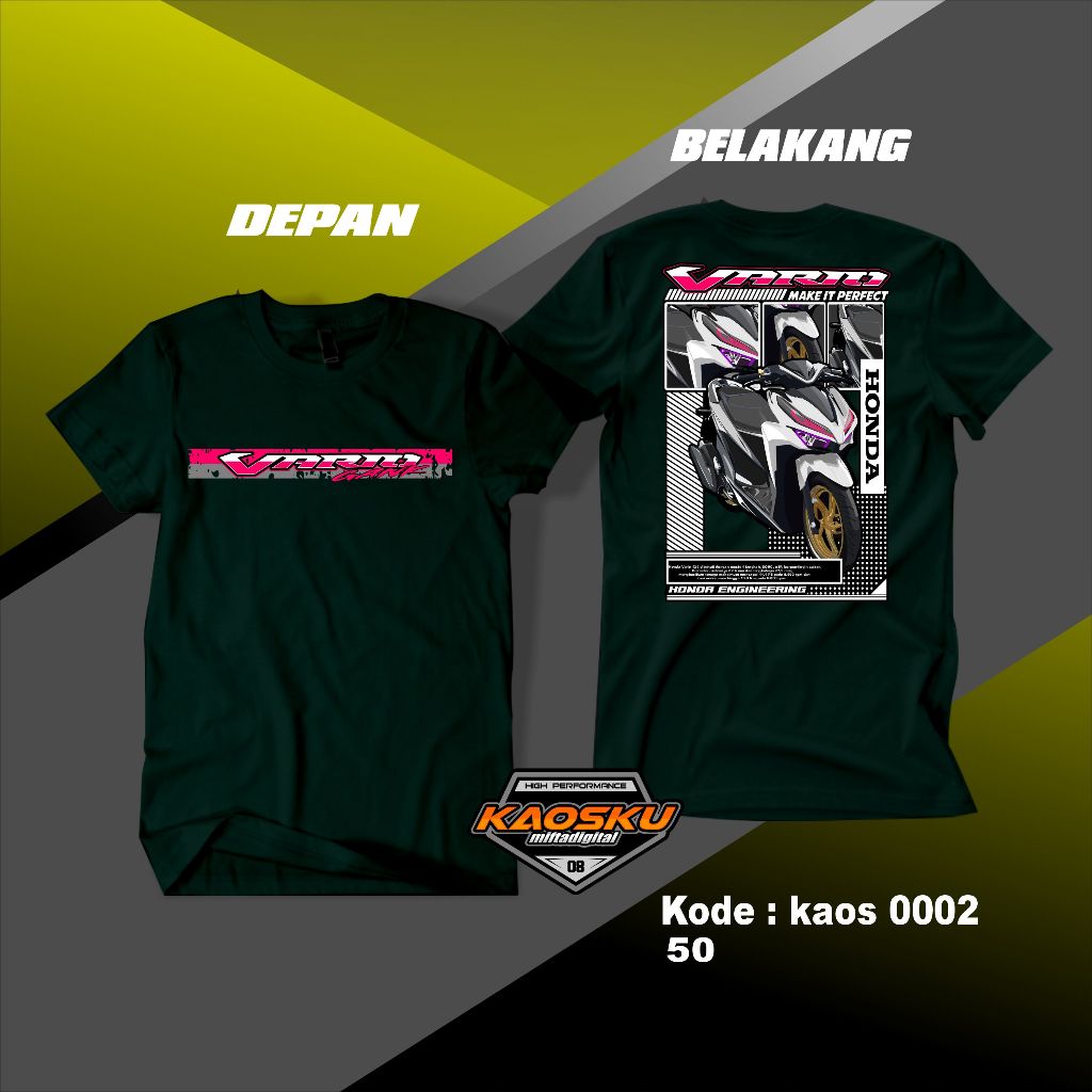 Kaos Racing Kaos Distro Otomotif Desain Racing Vario Murah