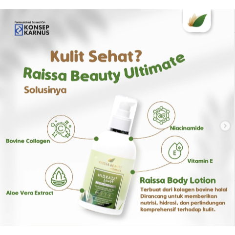 Raissa Beauty Ultimate Body Lotion Aloevera Extract