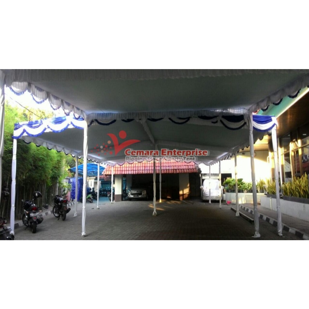 TENDA PESTA / TENDA DEKORASI UKURAN 3M X 6M PAKET LENGKAP