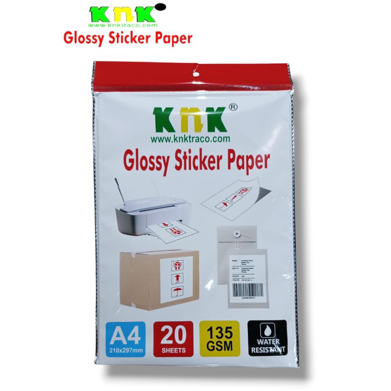 

Glossy Paper Sticker 135 gsm KNK