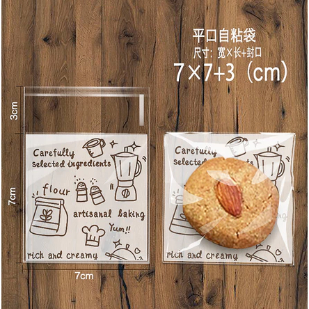 

KEMASAN KUE COOKIES 10X10 7X7 / PLASTIK KUE LUCU TERBARU
