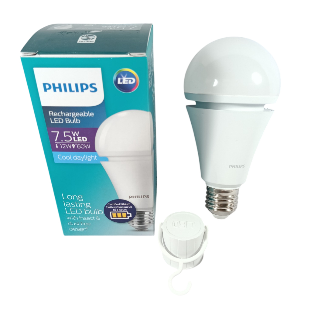 Lampu Led Emergency Philips / PHILIPS Emergency LED Bulb BB / Rechargeable Battery Back Up