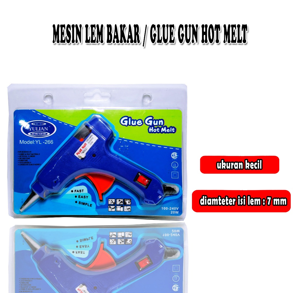 

mesin lem tembak kecil / glue gun hot melt / 1 pcs
