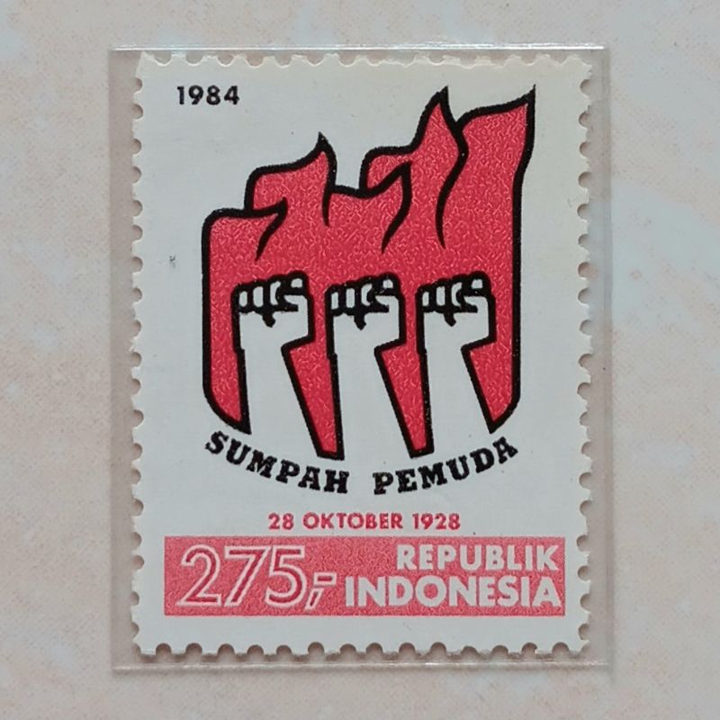 

(AD) Perangko Indonesia 1984 Sumpah Pemuda Single Set Mint
