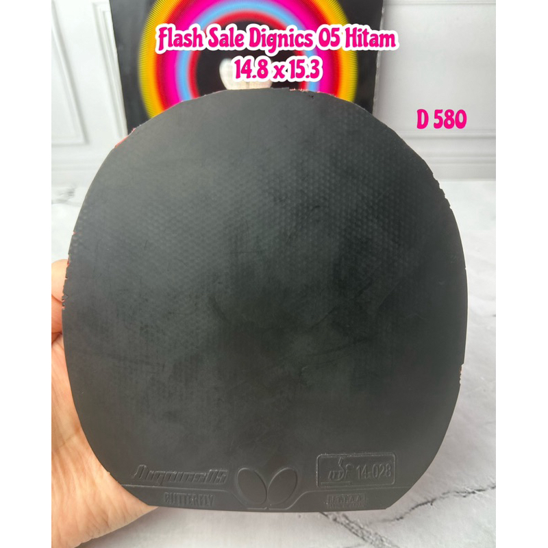 SECOND KARET TENIS MEJA PINGPONG DIGNICS 05 HITAM ORIGINAL MARKET JEPANG