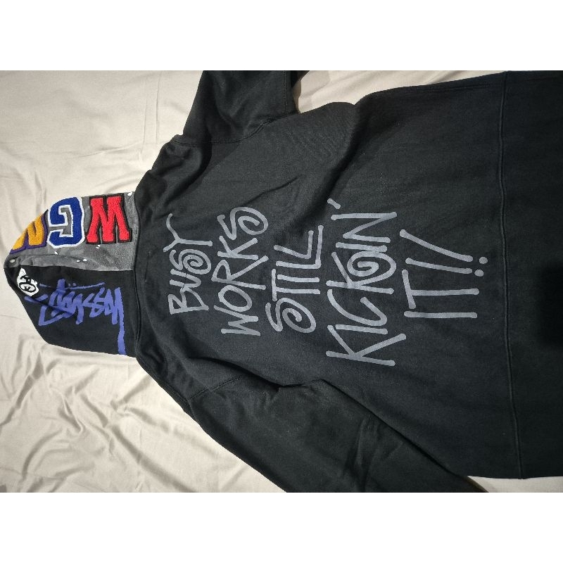 Bape x Stussy Hoodie, Rare size La