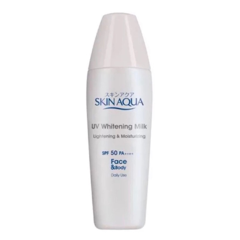 [FREE GIFT] READY Skin Aqua spf 50 whitening milk /Skinaqua tutup putih/ Skin aqua beauty whitening 