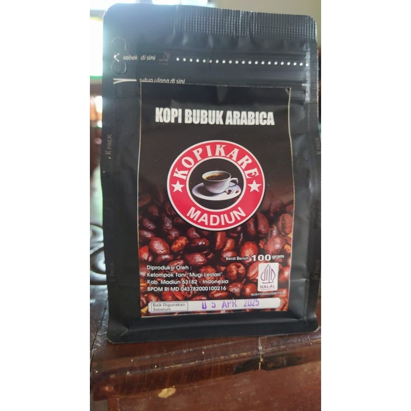 

KopiKaremadiun/ kopi bubuk arabica / kemasan 100 gram