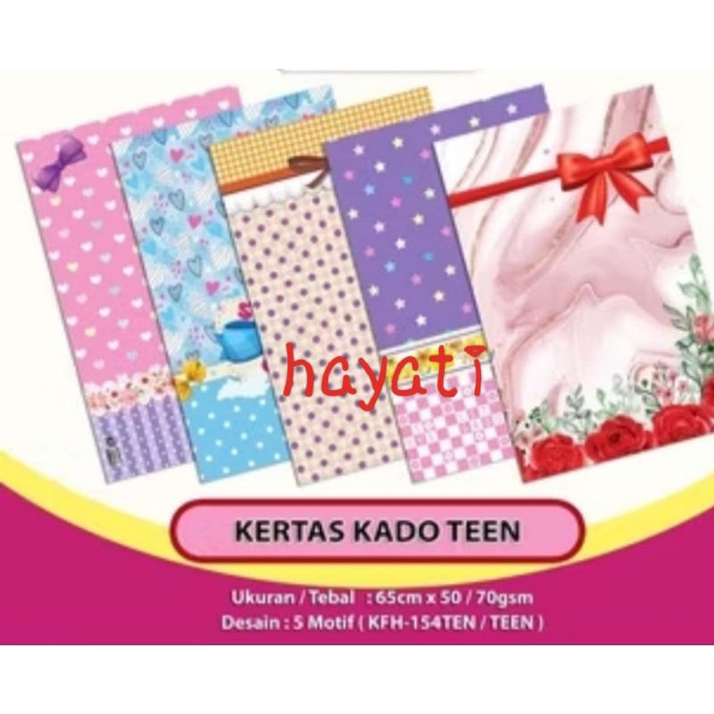 

1 PCs kertas kado random