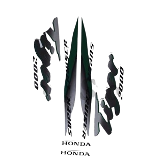 Striping Sticker Tiger 2000 Hijau Silver Motor Stiker Sticker Striping Standart Ori Tiger 2000