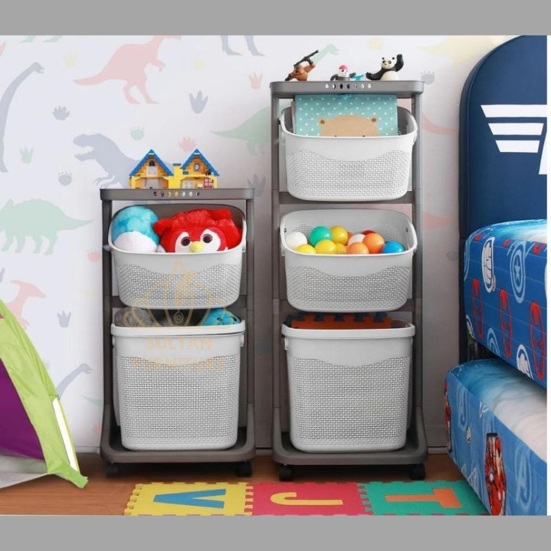 OLYMPLAST OFT 03/RAK SUSUN PLASTIK/TROLI SUSUN PLASTIK/KERANJANG LAUNDRY/RAK SUSUN SERBAGUNA