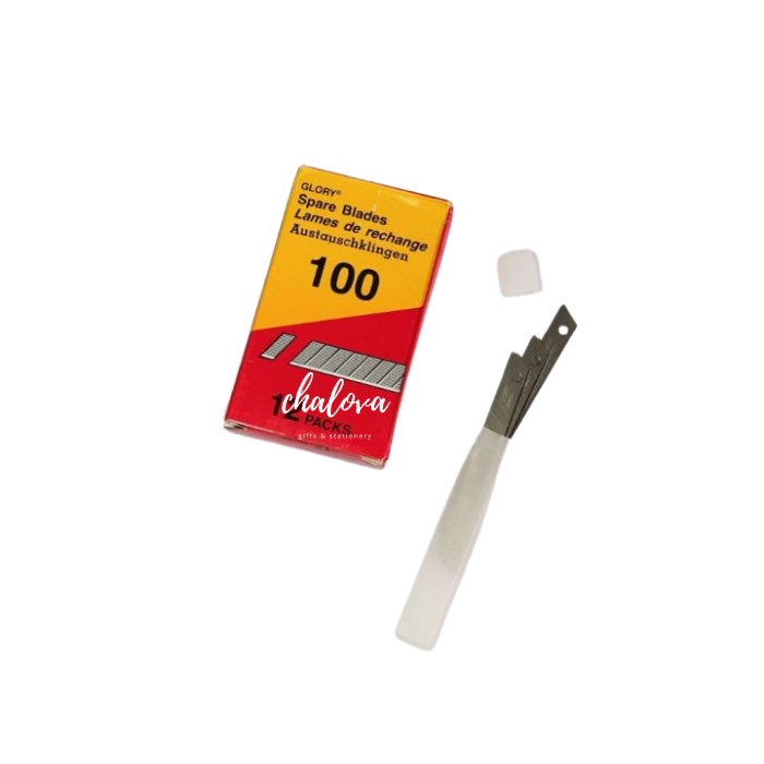 

[LUSIN] ISI CUTTER KECIL REFILL GLORY-100 / ISI KATER GLORY UKURAN KECIL ISI 12 PCS