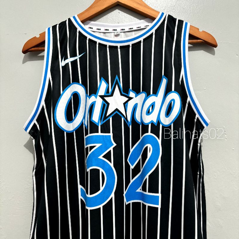 Jersey Basket Nba Grade Ori Orlando Magic Shaquille O'Neal Swingman Jersey Printing Hitam
