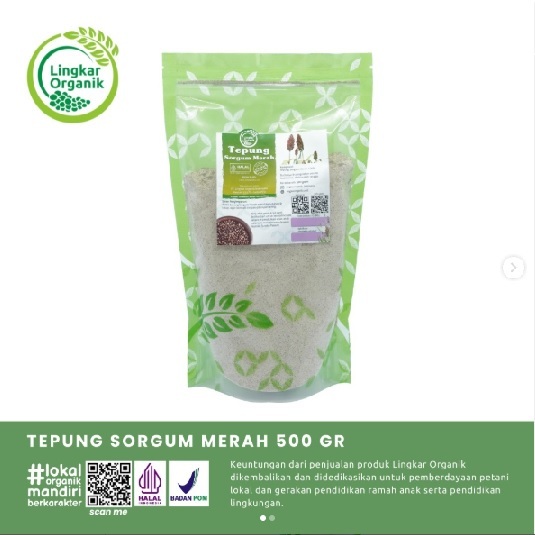 

Lingkar Organik Tepung Sorgum Merah Organik 500gr