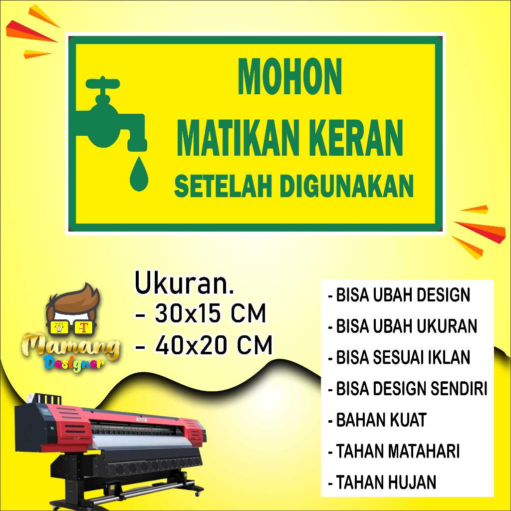 

Sticker Tempelan Untuk Di WC Bahan Cerah Kuning