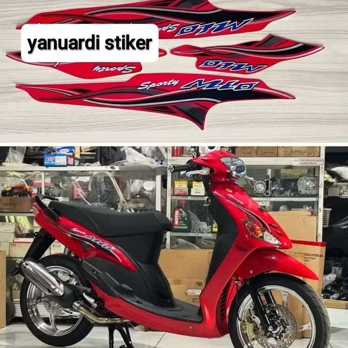 STRIPING LIST STIKER MIO SPORTY TAHUN 2005 MIO 2005 SPORTY