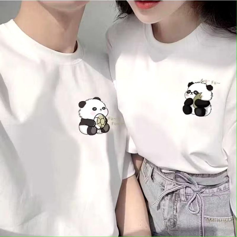 FS - BAJU COOPLE PANDA FU FU KAOS UNISEX