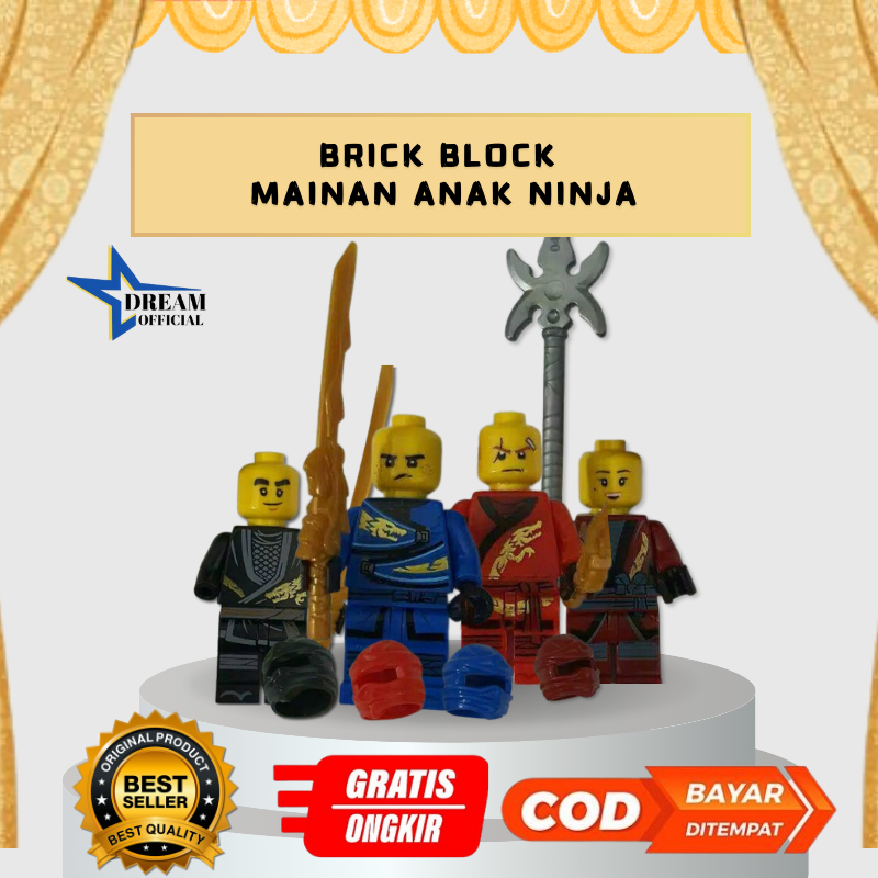 Promo Sale MAINAN ANAK NINJA Murah Brick Block Mainan Anak Murah Random Kado Mainan Anak