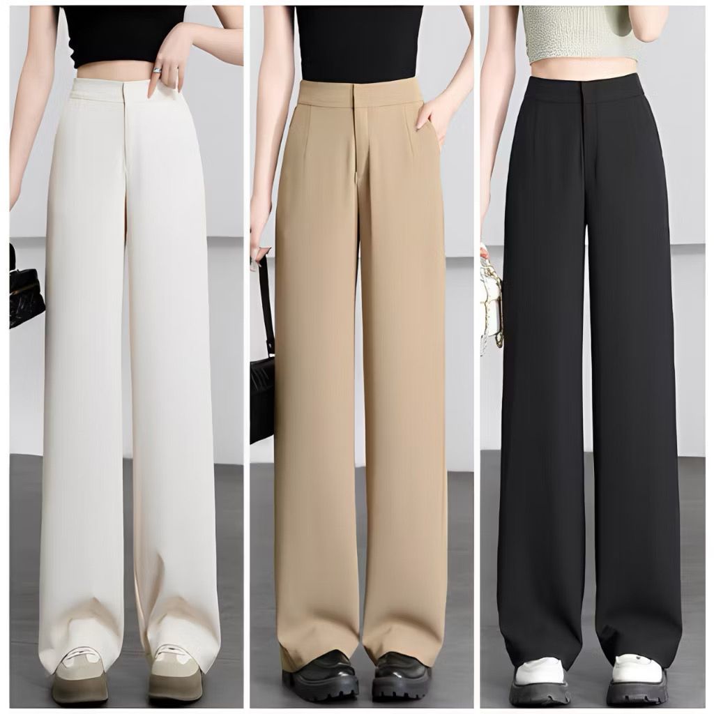 Cozie Pants Knit - Rib Knit Pants - Highwaist Cozie Pants Celana Kulot Wanita Celena Cozie Pants