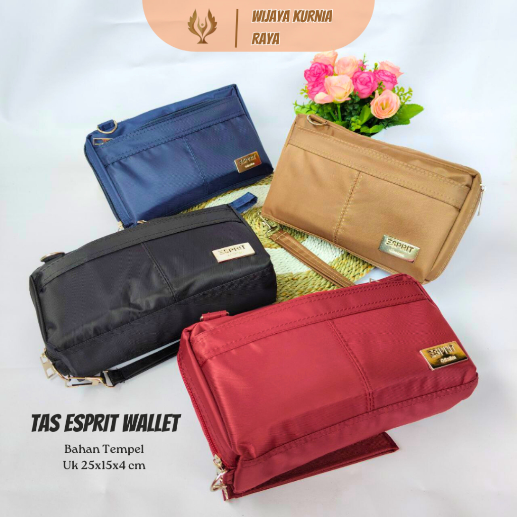 Tas Dompet Selempang Wanita Esprit Wallet Banyak Sekat