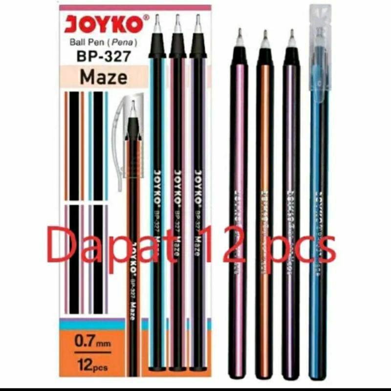 

Joyko Ball Pen/Pulpen Lilin (Pena) BP-327 Maze Warna Hitam Harga Per Lusin 12pcs