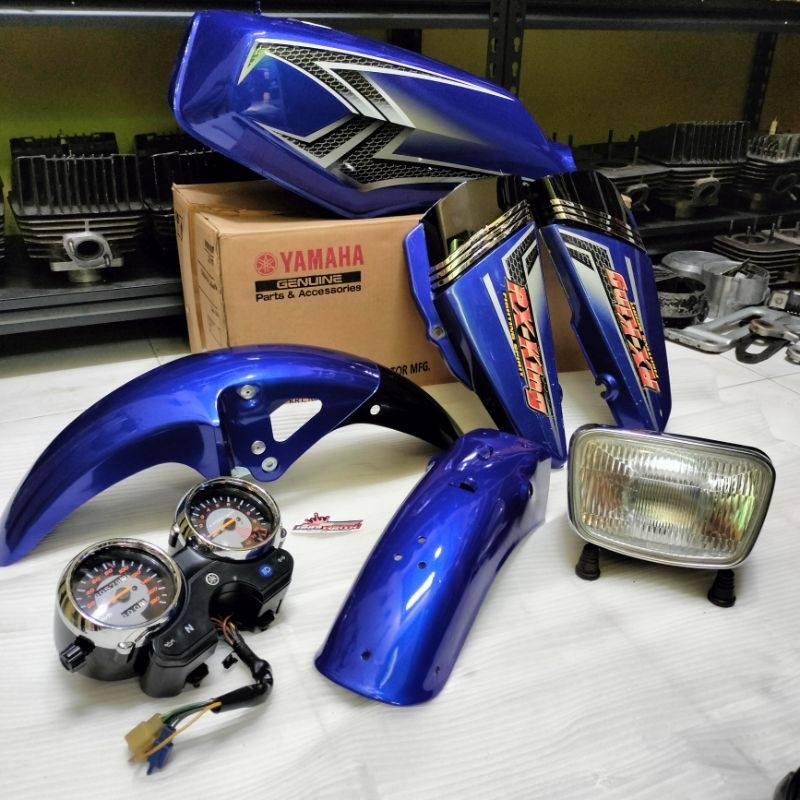 BODY SET FULL TANG TANGKI RX KING 2004 BIRU ORIGINAL NOS ( new old stok)