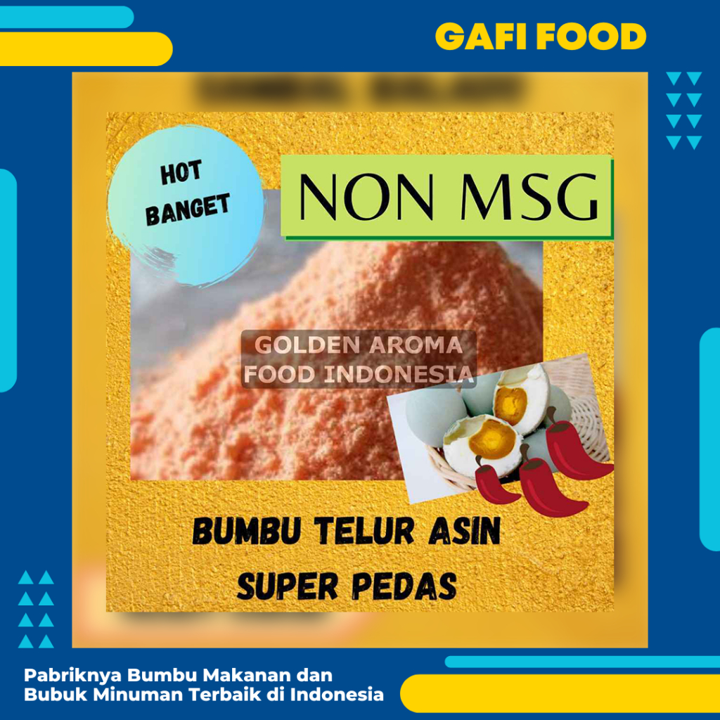 

BUMBU TABUR TELUR ASIN PEDAS SUPER SPICY SALTED EGG NON MSG 1 KG FOOD GRADE 1Kg Bumbu Cimol Keripik