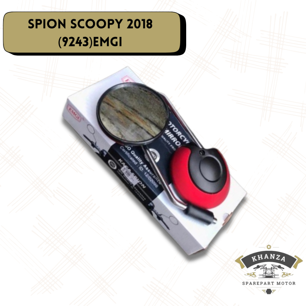 EMGI Spion Motor Scoopy 2018 - Hitam, Abu, Cream, Hijau Doff, Merah Doff, Merah Glossy, Putih Mutiara