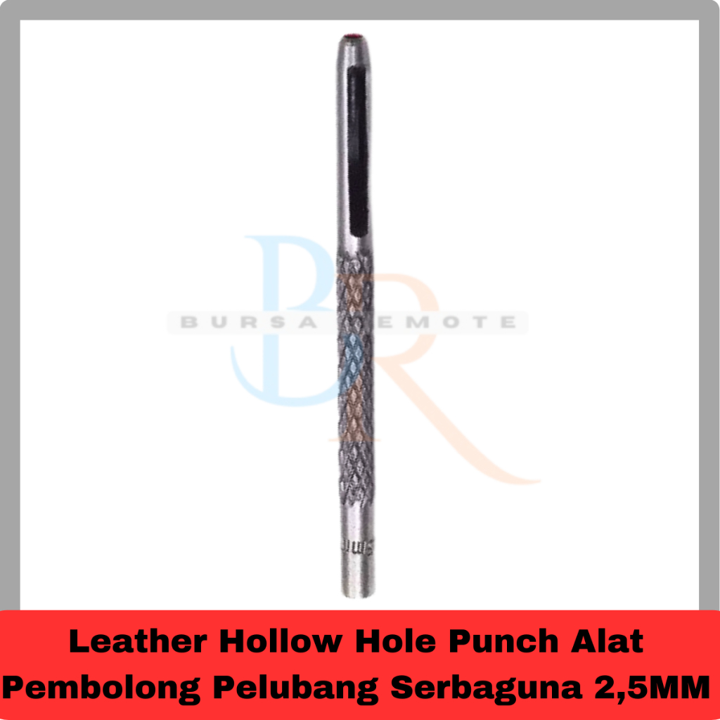 

Leather Hollow Hole Punch Alat Pembolong Pelubang Serbaguna Ukuran 2,5MM 5Pcs