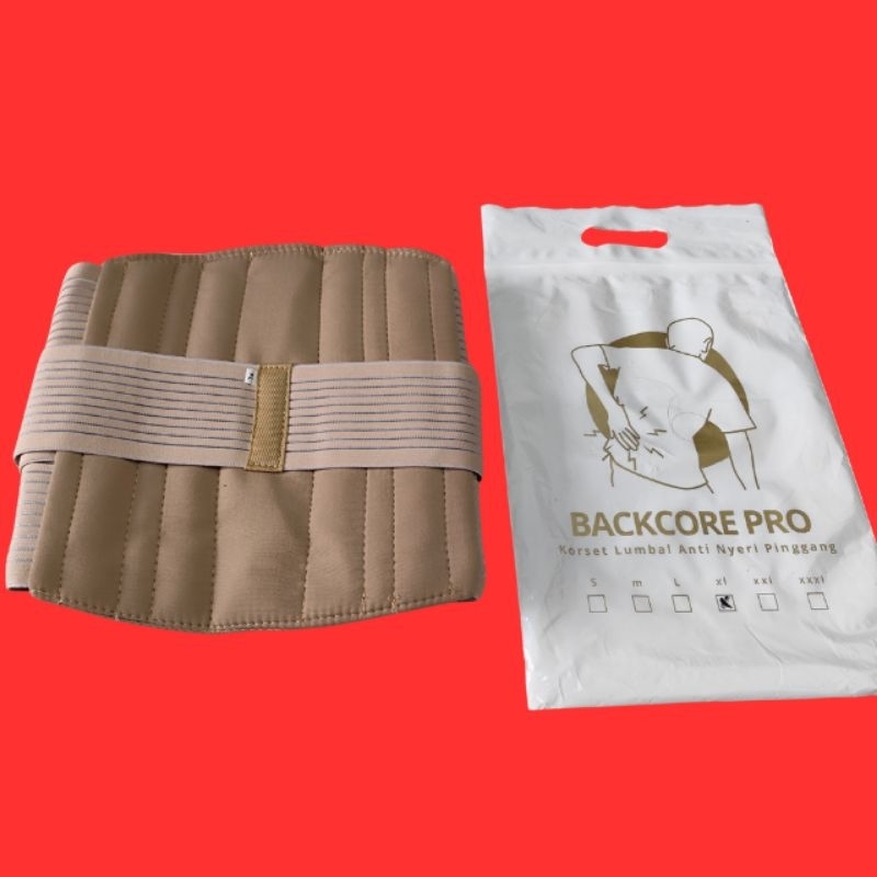 Korset Lumbal Premium Backcore Pro Original Korset Lumbal HNP Penjepitan syaraf Penyangga Tulang Bel