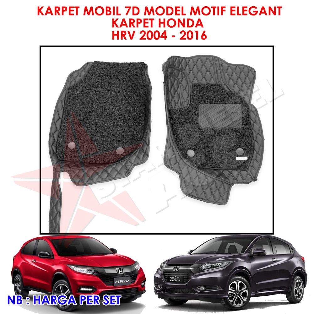 KARPET MOBIL 7D MODEL MOTIF ELEGANT KARPET HONDA HRV OLD HRV LAMA 2004-2016