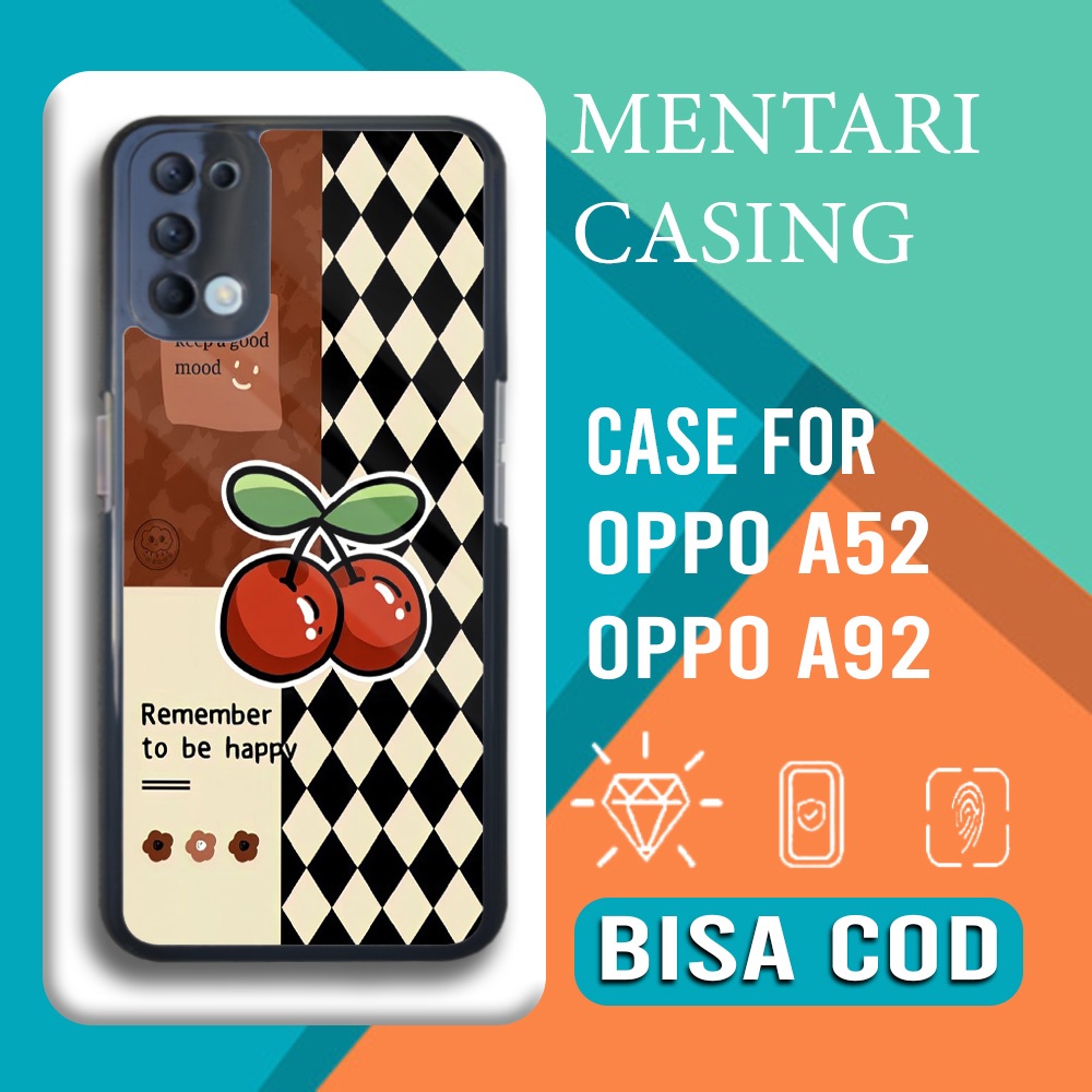 Mentari Case Oppo A52 Terbaru [ CUTE ] Case Glosy Casing Oppo A92 Hardcase Softcase Premium Glossy