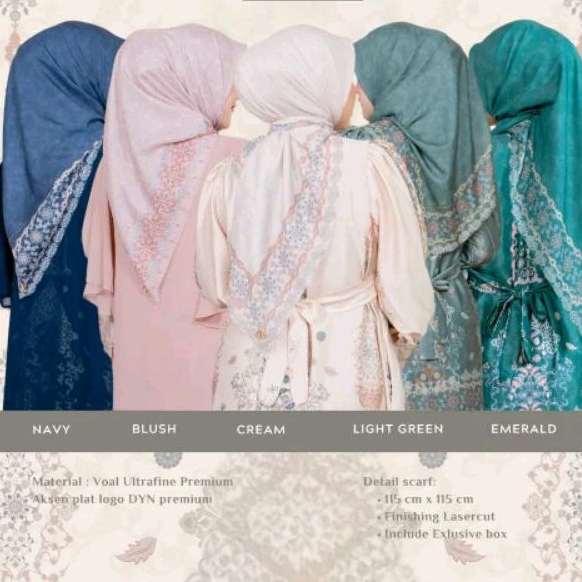 DYN - Topkapi Scarf Hijab segiempat premium dyn signature Topkapi Series Edisi Lebaran 2025 DYN CLOT