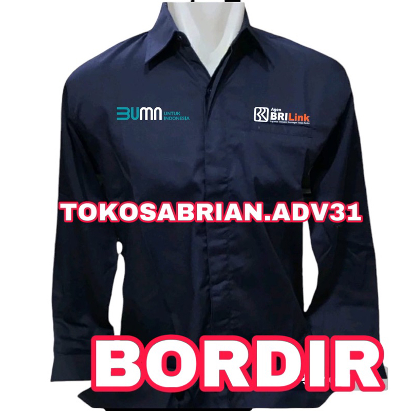 Kemeja Agen BriLink Baju Agen BRILink Seragam BRILink