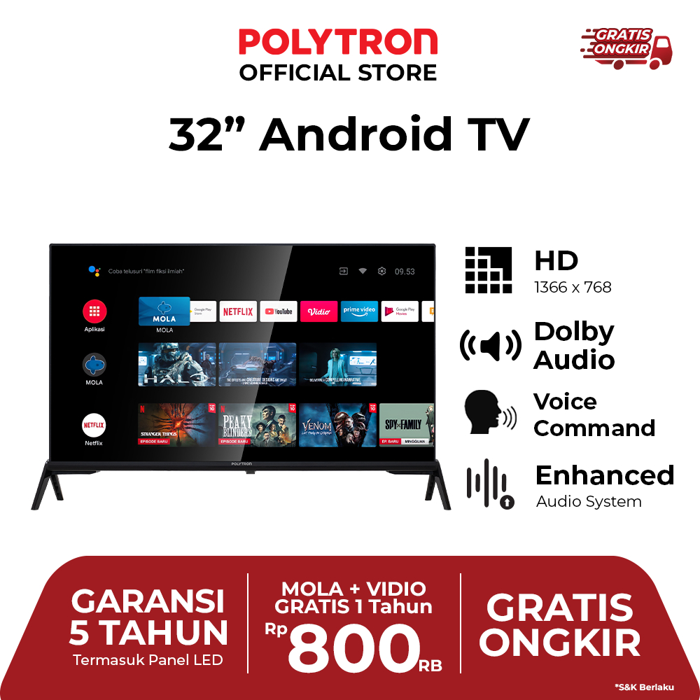 POLYTRON Smart Android TV 32 inch PLD 32AG5759