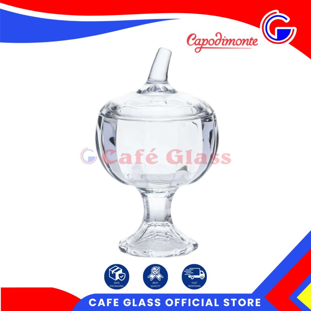 Toples Pumpkin Kristal | Toples Permen Jelly Kaca Kristal | Toples Labu Souvenir Capodimonte ABS-128