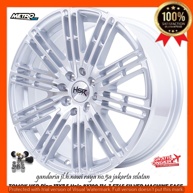 VELG PELEK RACING R17 RING 17 UNTUK MOBIL AVANZA XENIA BRIO JAZZ AGYA AYLA SIGRA DLL HSR TOMOK