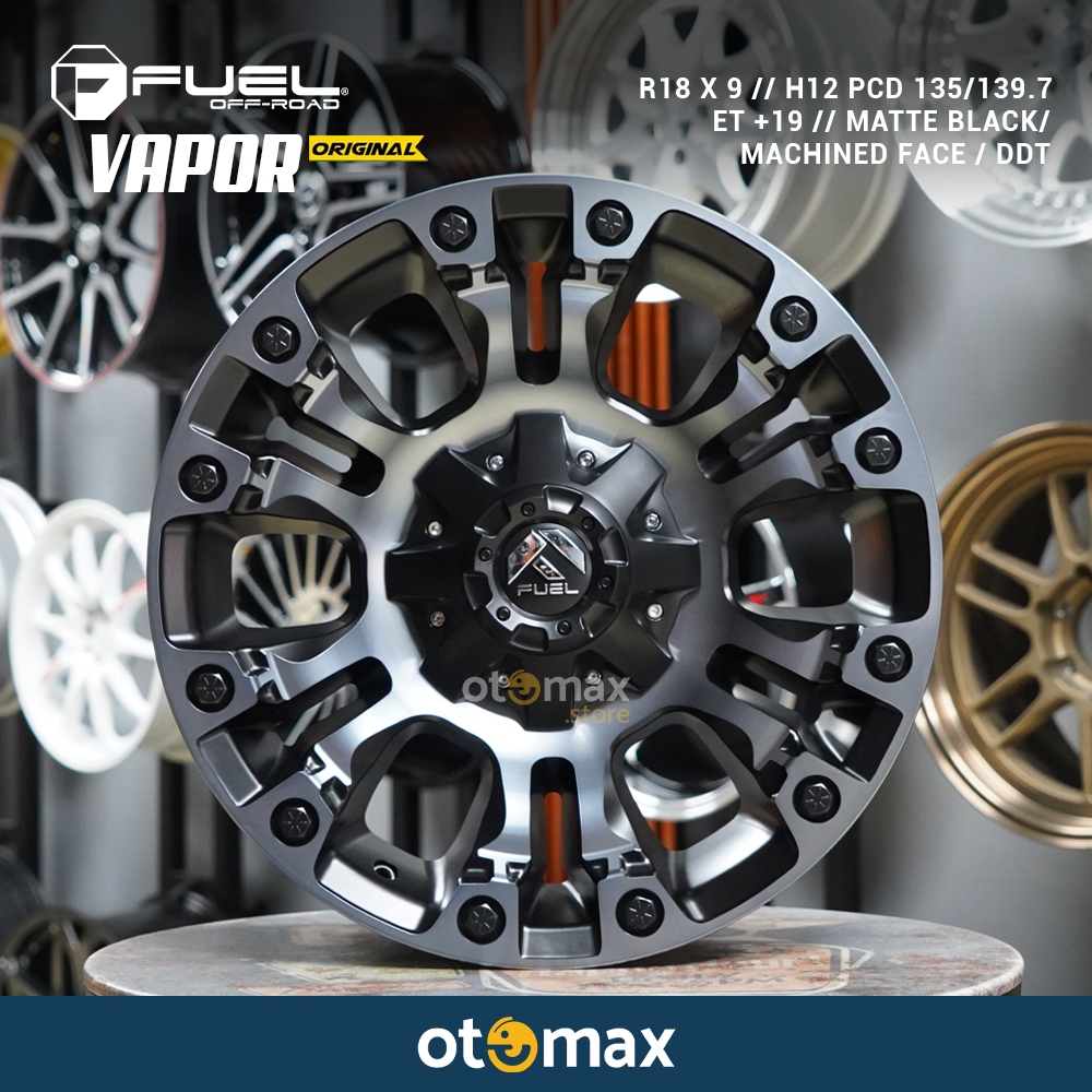 Velg Mobil Fuel Vapor Original R18 x 9 H12 135 x 139.6 ET19 MBDDT Ring 18 Mobil Pajero Fortuner Hilu