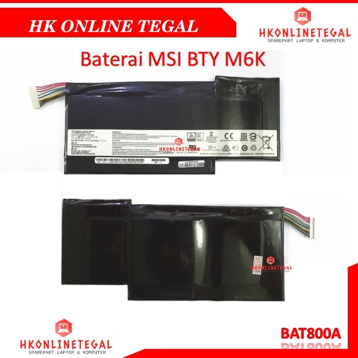 Baterai Laptop Original Msi BTY-M6K
