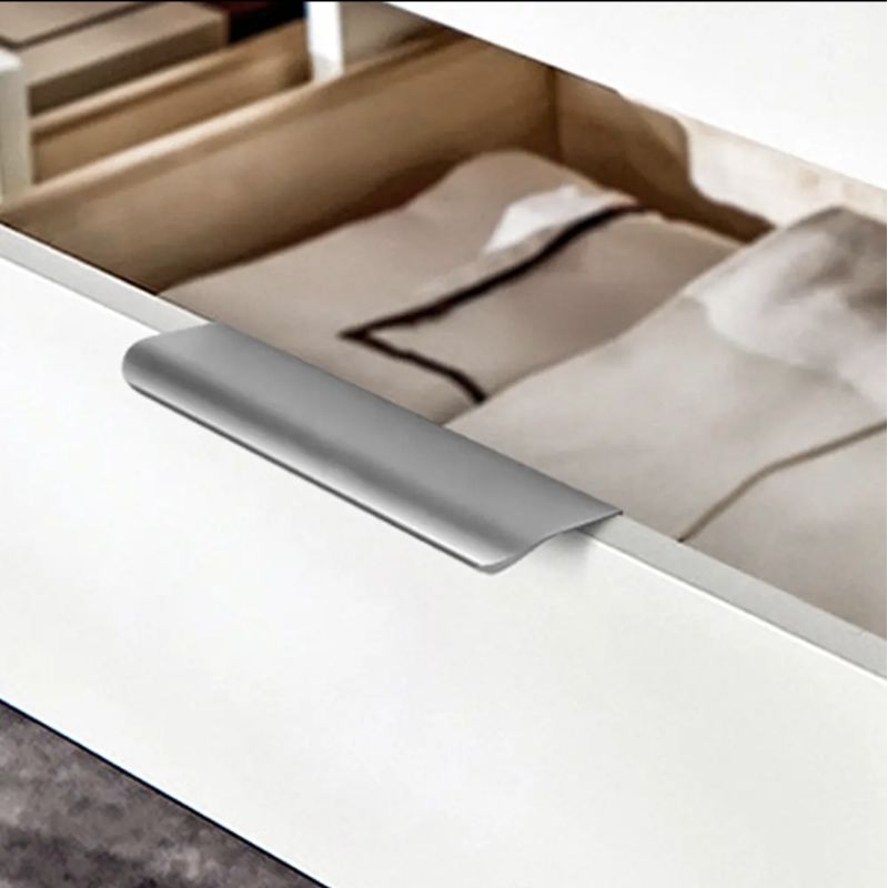 Tarikan handle pintu lemari laci minimalis grey abu modern furniture cabinet handle