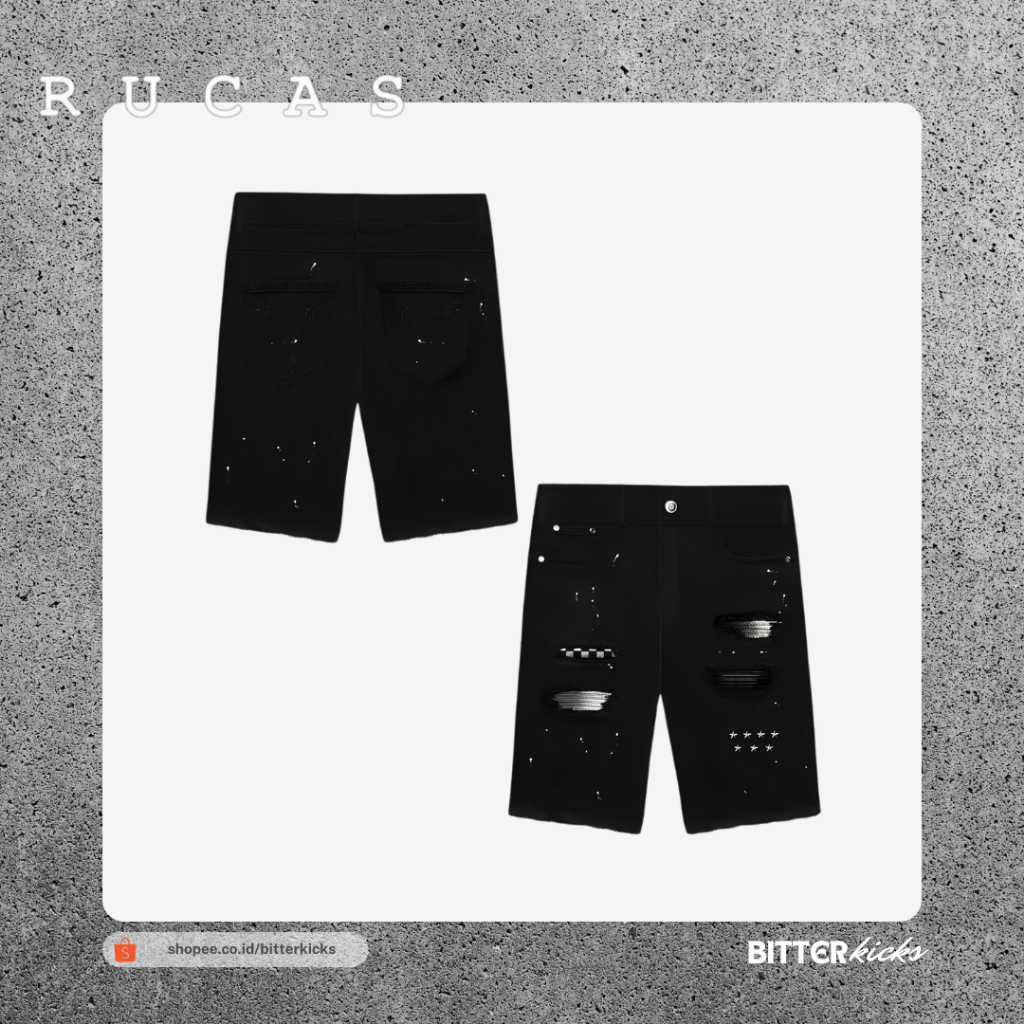 Rucas Season 9 - Rucas Grand Combination Black Short Jeans