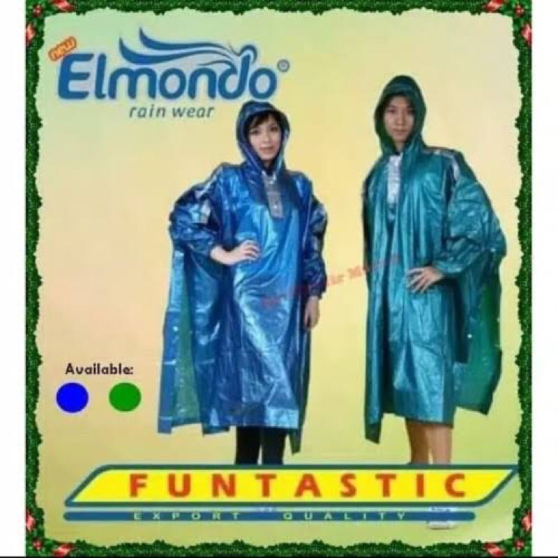 Jas Hujan Ponco Lengan Funtastic / Jas Hujan Kelelawar / Jas Hujan Ponco / Elmondo Brand