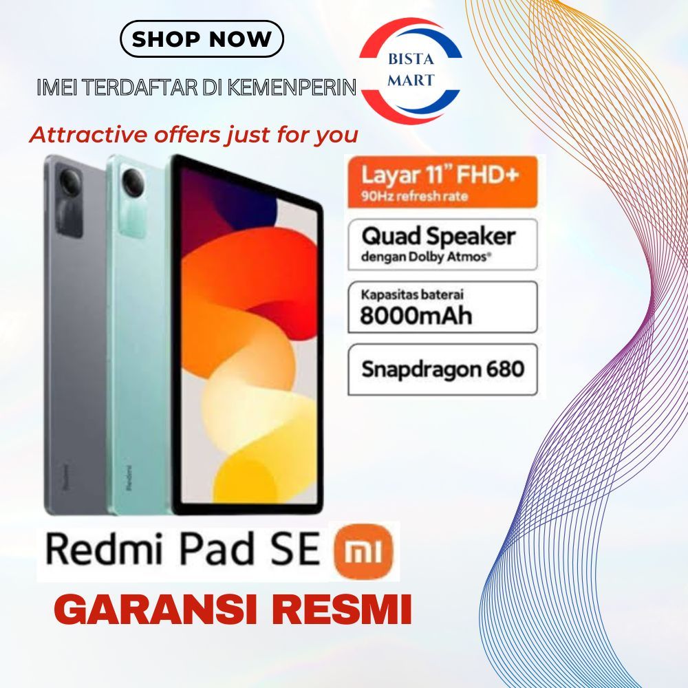 Xiaomi Redmi Pad SE 4GB/128GB mi pad SE 4/128 Gb 11" mipad SE Resmi