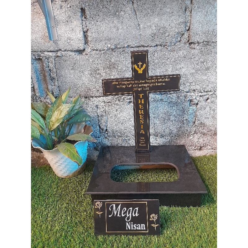 NISAN SALIB SEKAR BUNGA 50X30/MAESAN GRANIT TILE BERKUALITAS+PACKING KAYU