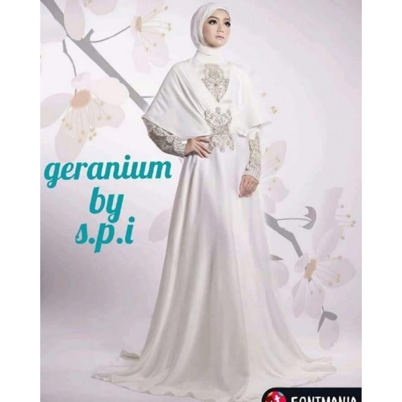 [MuVe BoutiQue] Gamis Sikie Purnomo Geranium White