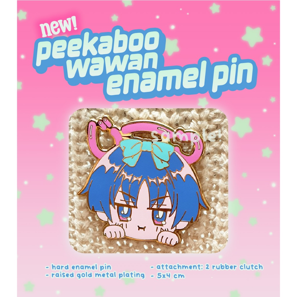 Peekaboo Wawan ENAMEL PIN (Genshin Fanmerch)