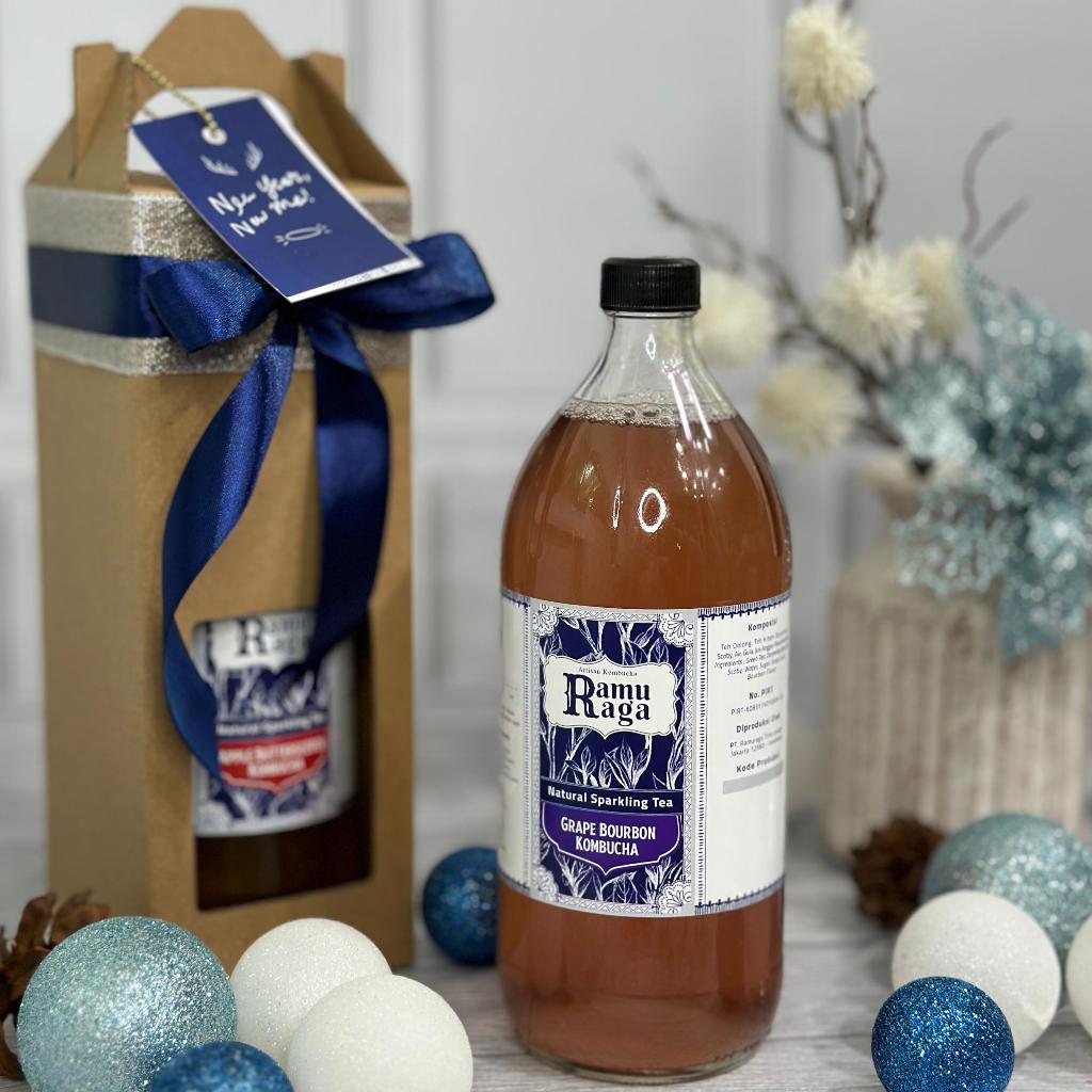 

Hampers Natal & Tahun Baru - 1 Botol Kombucha 1000 ml / 1 Liter