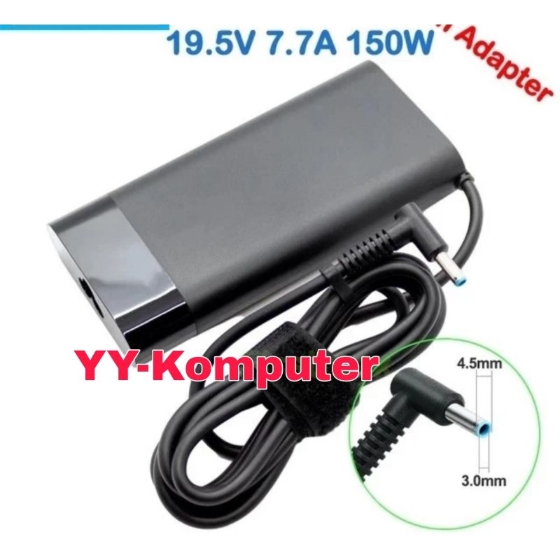 Adaptor Charger Laptop HP Pavillion Gaming 15 17 TPN-CA11 TPN-DA09 7.7A 150W Oval Slim