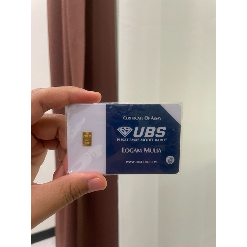 UBS 0,5gram LOGAM MULIA emas asli 24karat