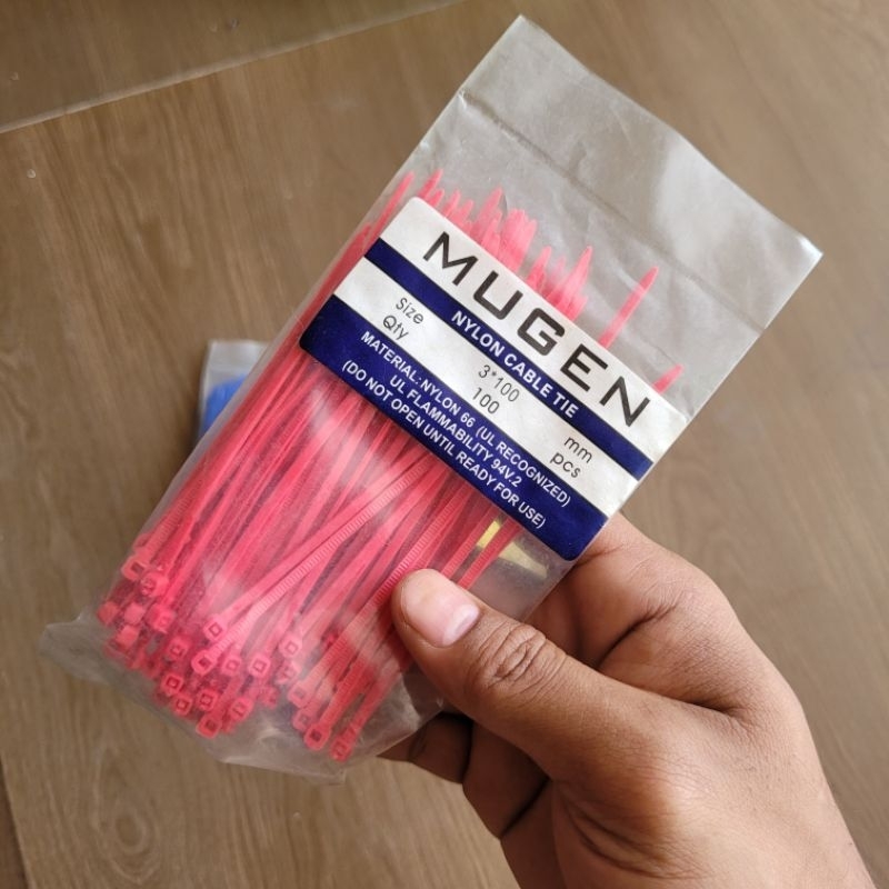 

Kabel Ties 3×100mm / Cable Tis Nylon Tebal 10cm isi 100 pcs